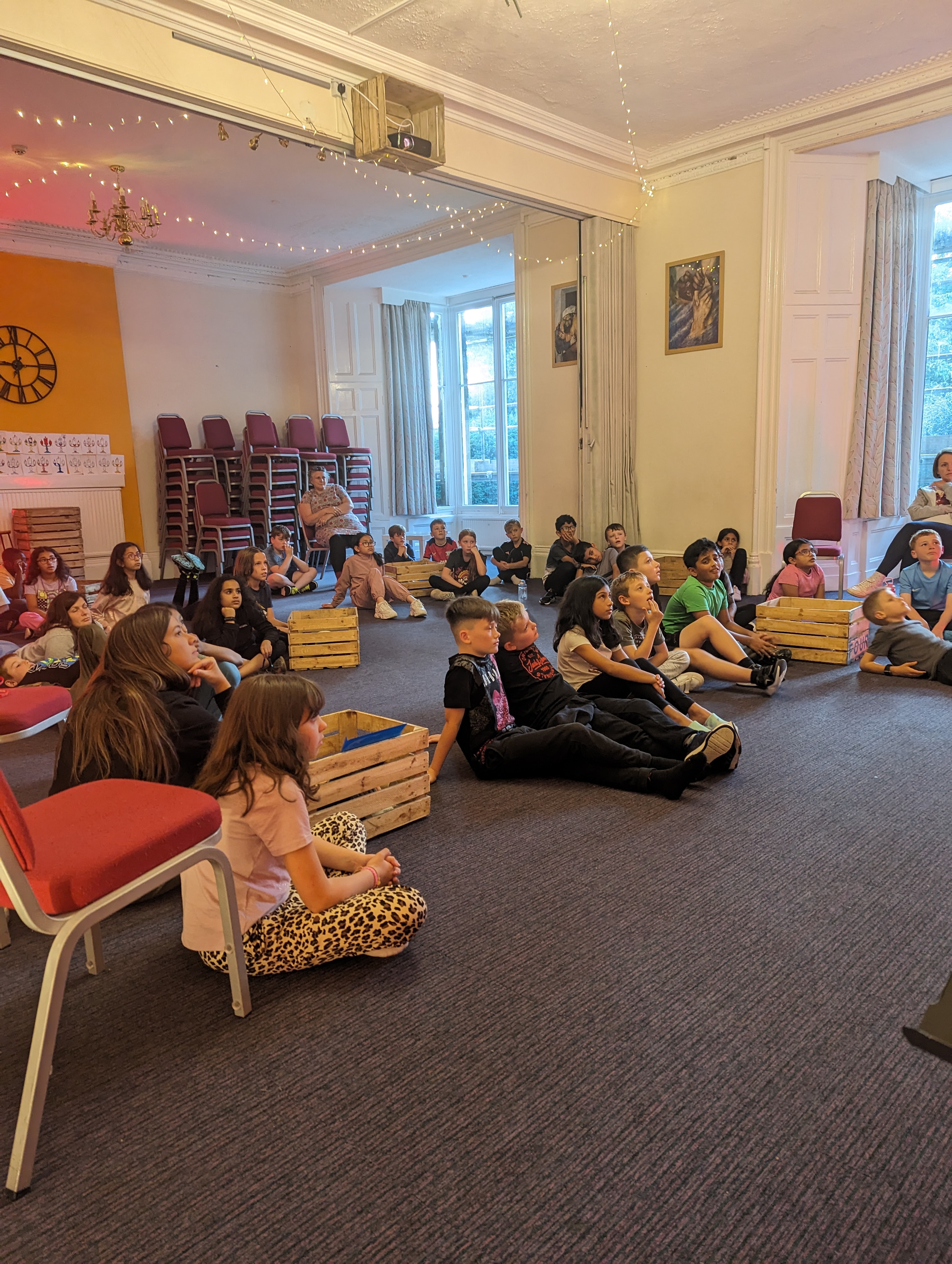 A youth ministry session in progress at Castlerigg